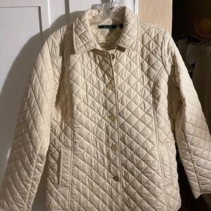 C. Wonder Beige Quilted Puffer Jacket
